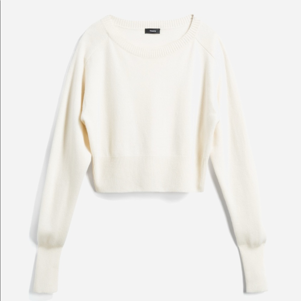 Theory cashmere beige ivory sweater P / XS